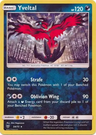 Shining Legends Yveltal #54/73 reverse holo